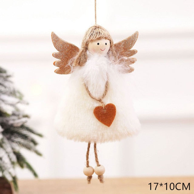 Plush Angel Christmas Ornament Cozy Holiday Tree Decor