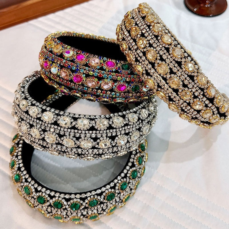 Baroque Crystal Headband for Vintage-Inspired Glamour