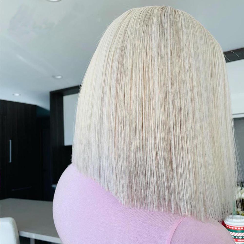 Front Lace Wig for Women | Sleek Blonde Hair Style