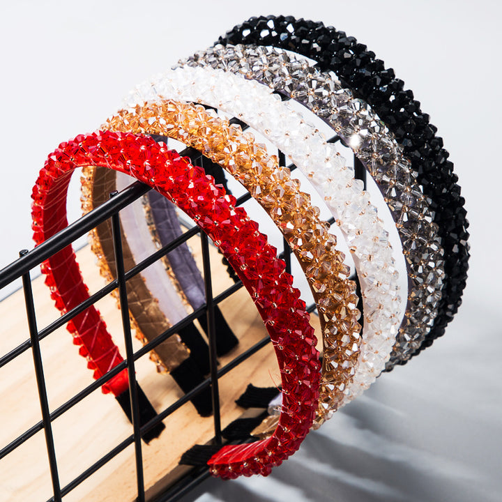 Crystal Headband for Glamorous Korean-Style Party Looks