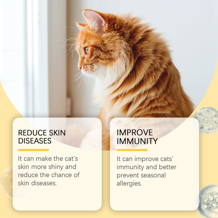 Cat Fish Oil Tablets for Skin, Coat & Immune Support