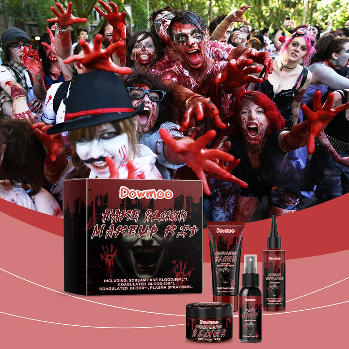 Fake Blood Kit for Realistic Halloween Costume Effects