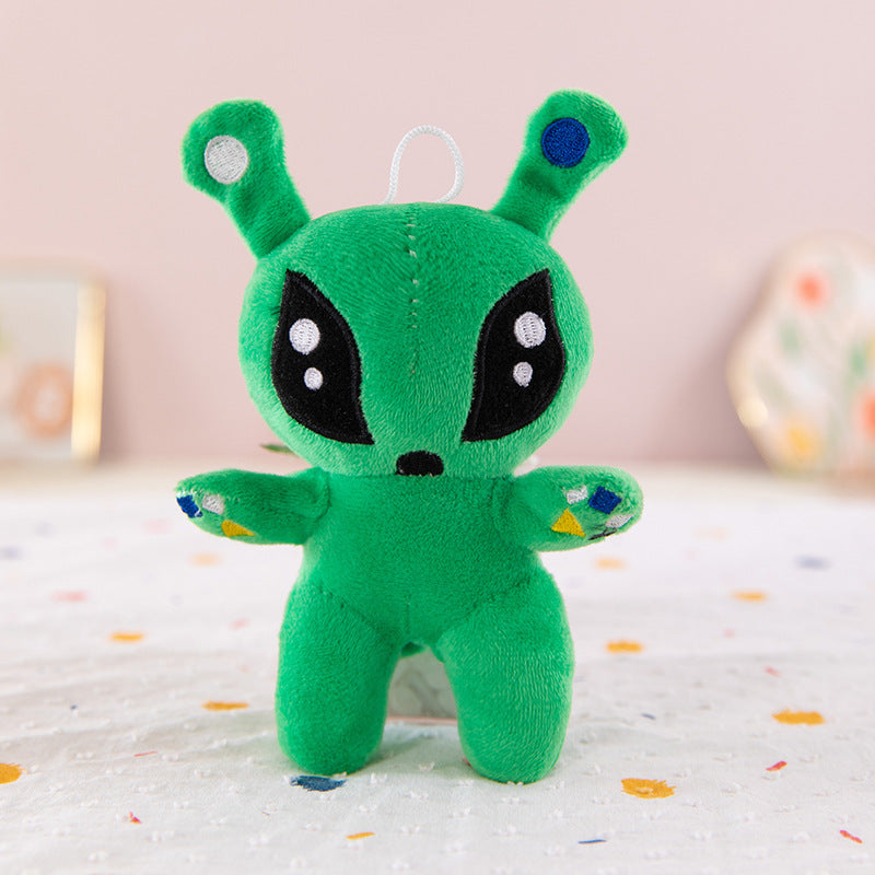 Green Alien Plush Toy for Whimsical Cuddles & Decor