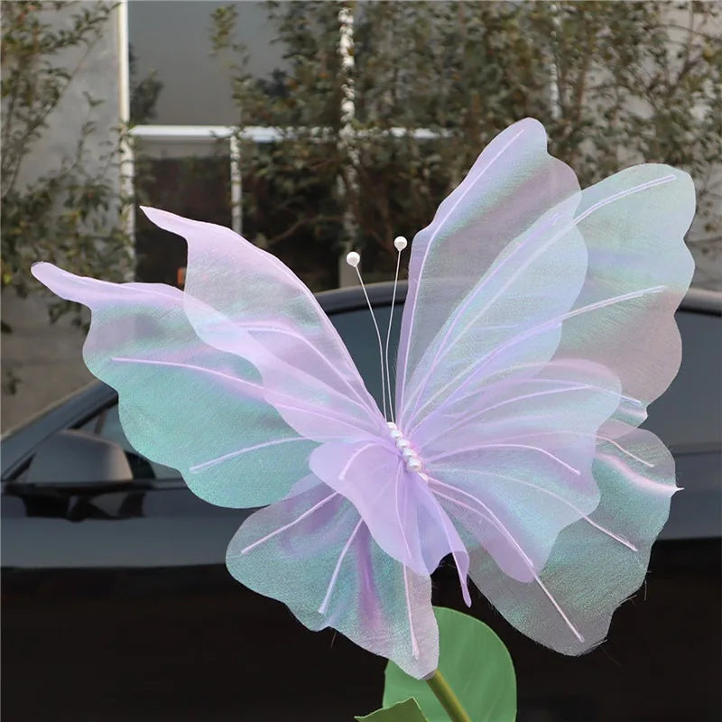 50cm Artificial Butterfly Decor for Whimsical Displays