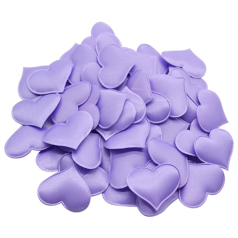 Satin Heart Petals Wedding Confetti, 50-Piece Decor