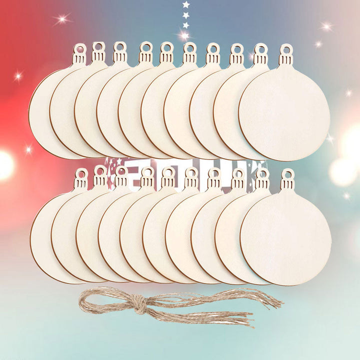 50 Wooden Christmas Ornaments for DIY Holiday Decorating