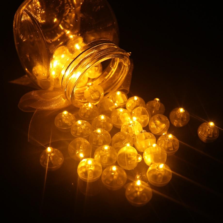 LED Balloon Lights 50-Pack for Colorful Party Decor