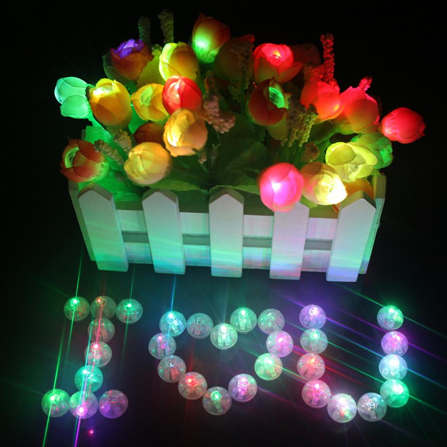 LED Balloon Lights 50-Pack for Colorful Party Decor