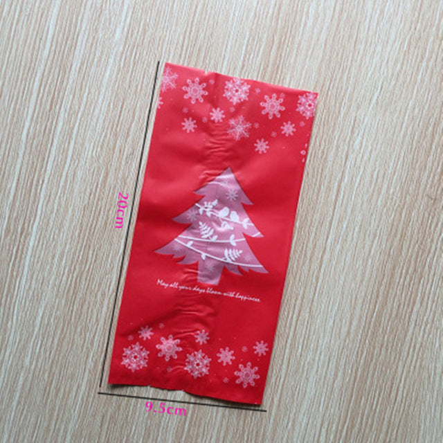 Christmas Treat Bags, 50pcs Red & Green Gift Bags