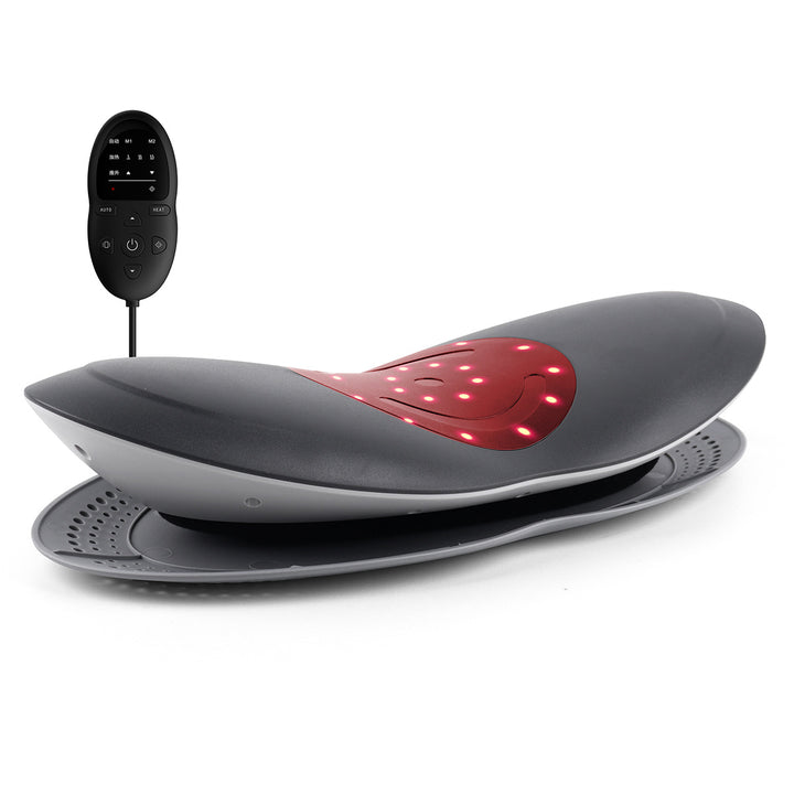Lumbar Traction Massager — 10cm Stretch & Heat for Back Pain
