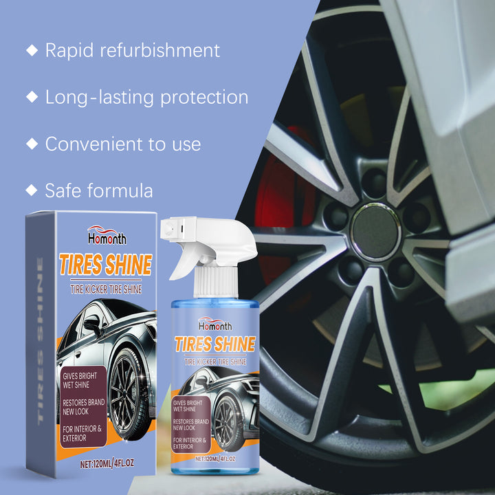 Tire Shine Spray for Deep Black, Wet-Look Protection