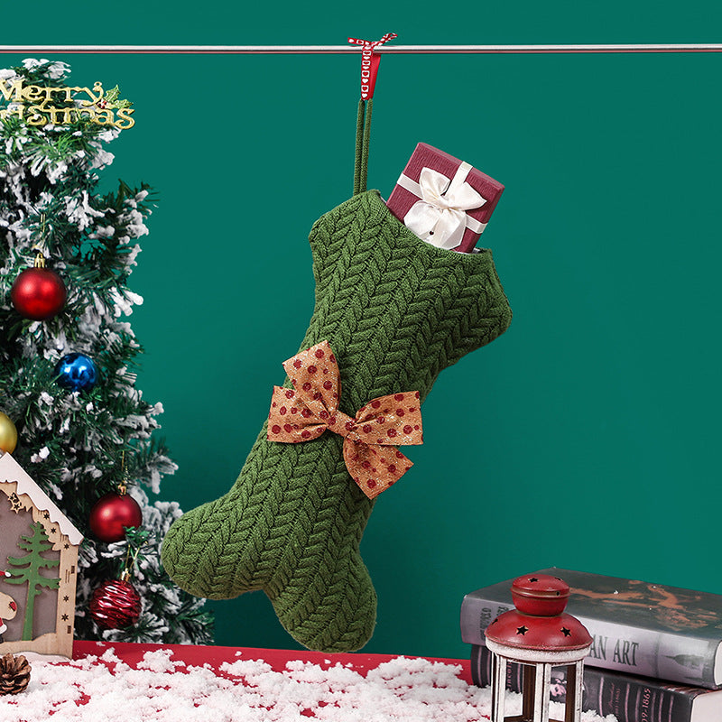 Knitted Christmas Stocking Ornaments for Cozy Tree Decor