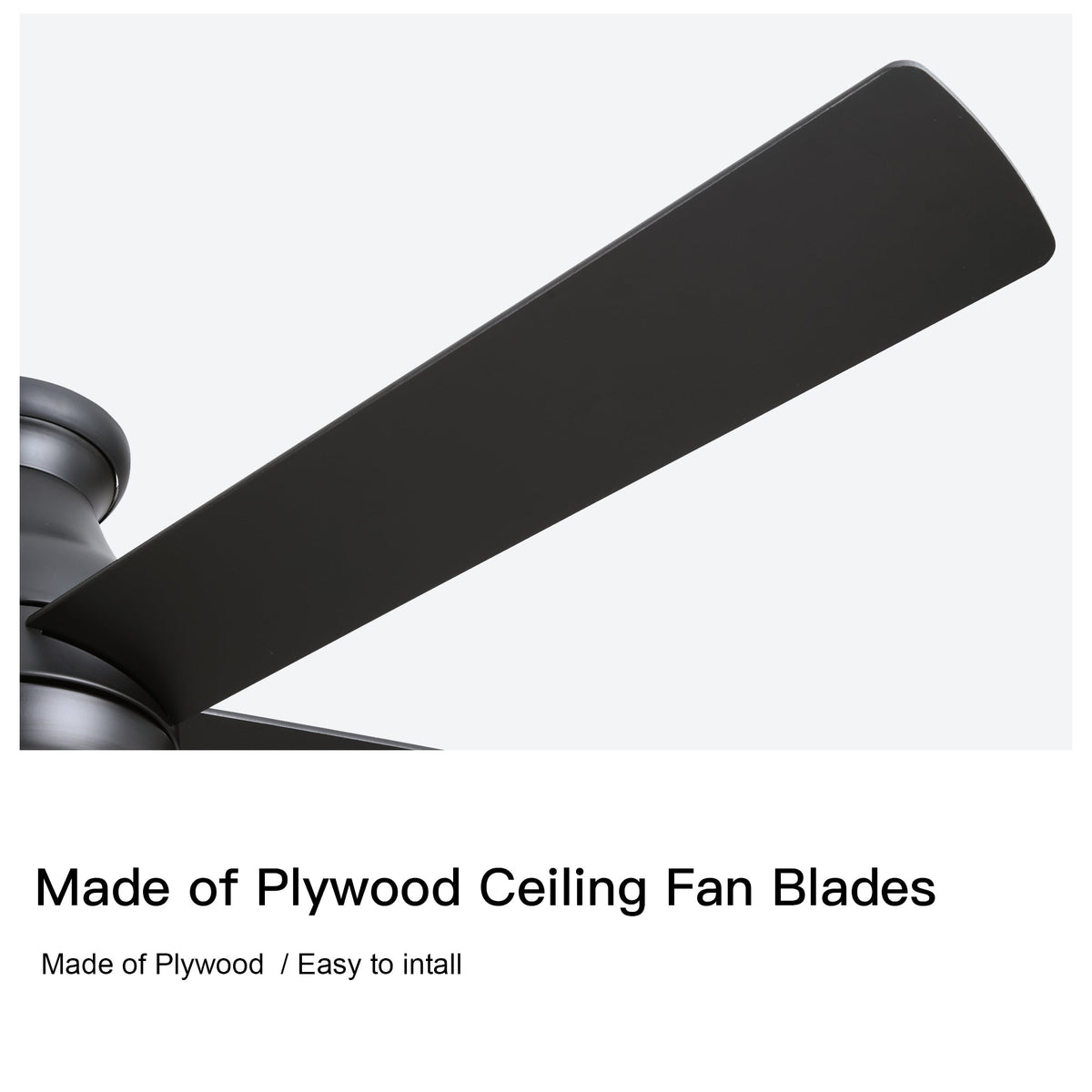 Low Profile 52 Inch Ceiling Fan with LED Light and Remote