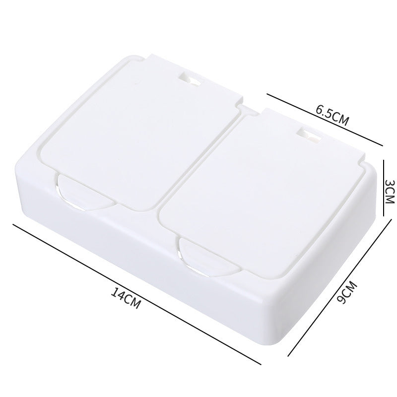 Desktop Cotton Swab Organizer with Pop-Up Dispenser