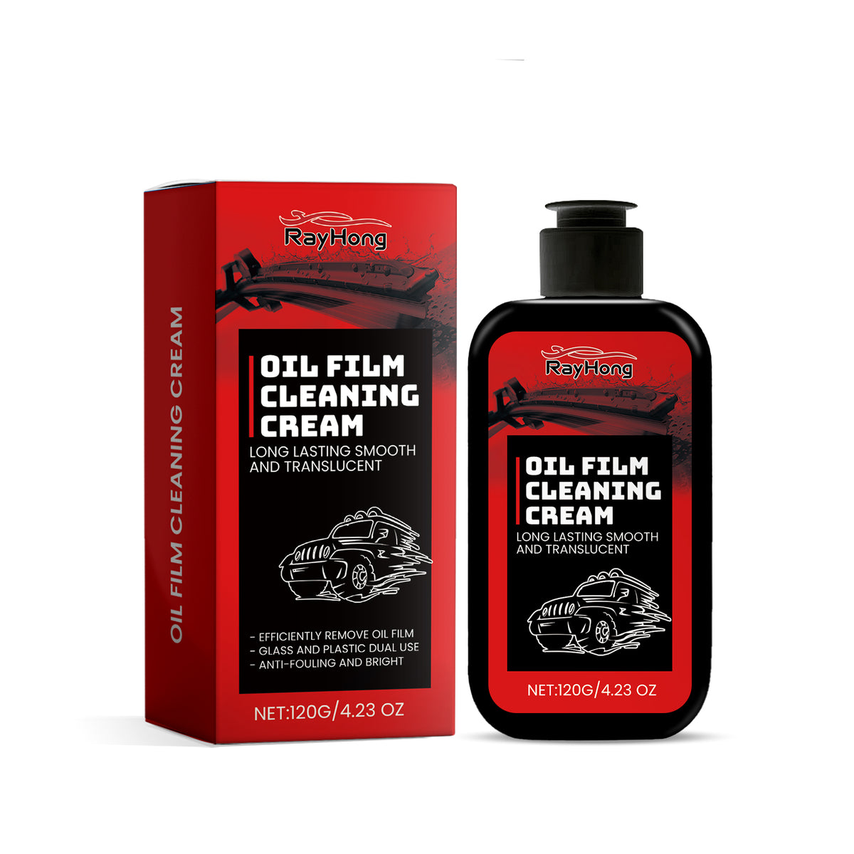 Automotive Glass Cleaner Cream for Clearer Driving Views
