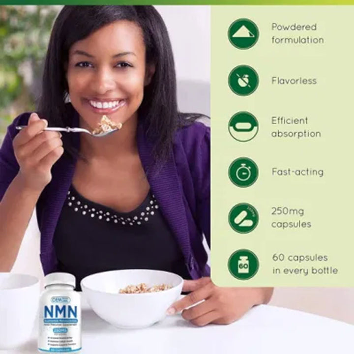 NMN Supplements 250mg — Cellular Repair & Anti‑Aging Capsules