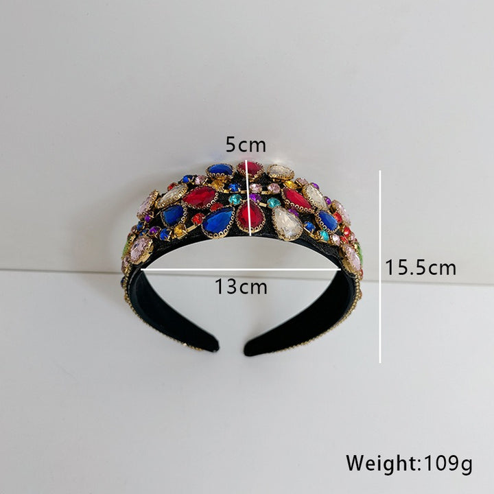 Jeweled Statement Headband for Glamorous Occasion Hair