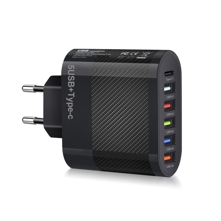6-Port USB Wall Charger with 3.1A Fast Charging Head