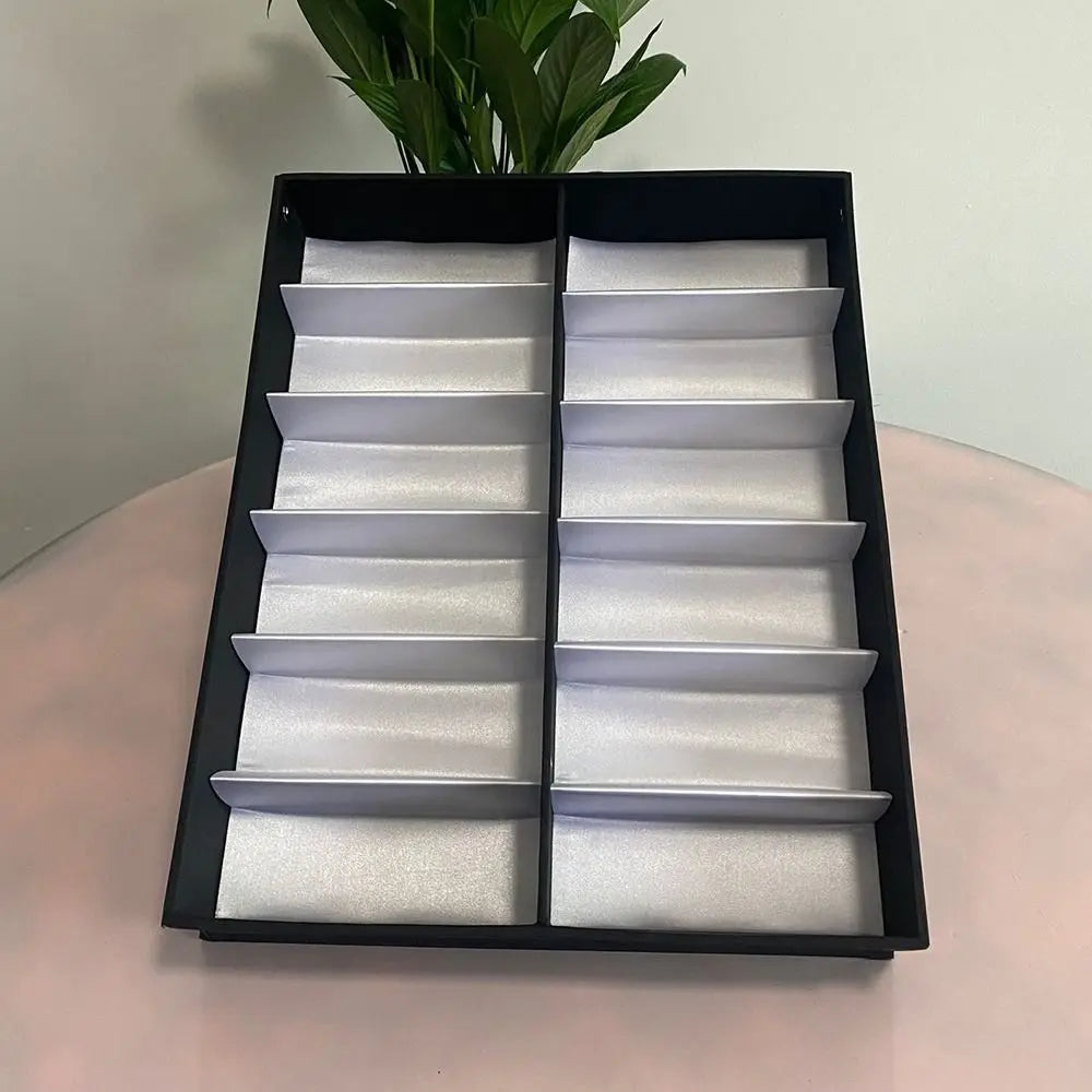 Handheld Sunglasses Case for 12 Pairs with Display Tray
