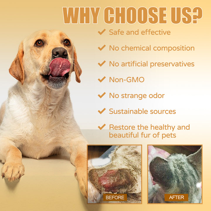 Pet Skin Care Serum for Dry Skin and Healthier Fur