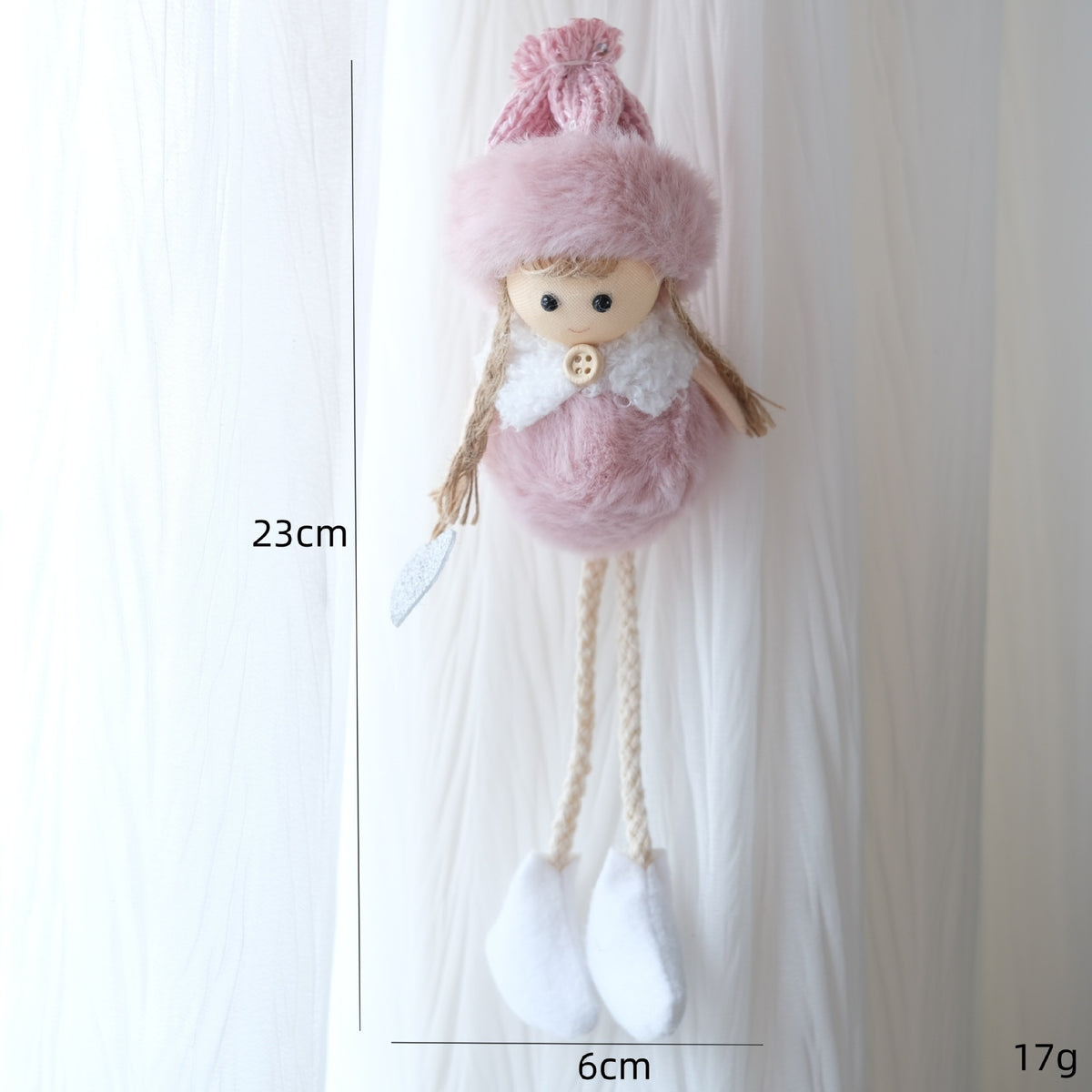 Christmas Angel Plush Ornament for Cozy Tree Decor