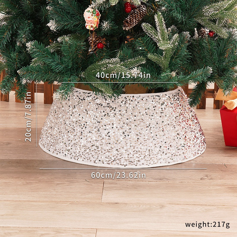 Sequin Christmas Tree Skirt for Sparkling Holiday Decor