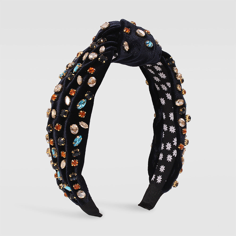 Wide Rhinestone Headband for Polished Statement Style
