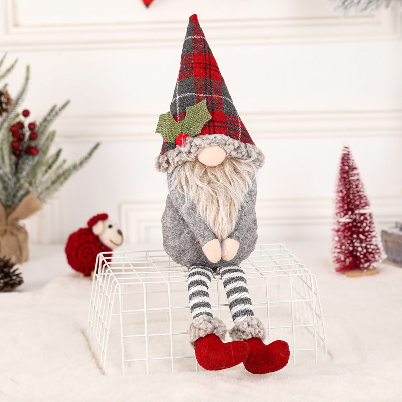 Long-Legged Christmas Elf Dolls Pair for Cozy Decor