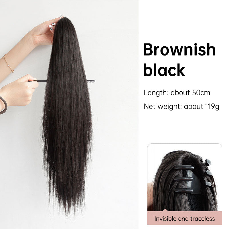 Clip-In Ponytail Wig for Long, Sleek High-Volume Hair