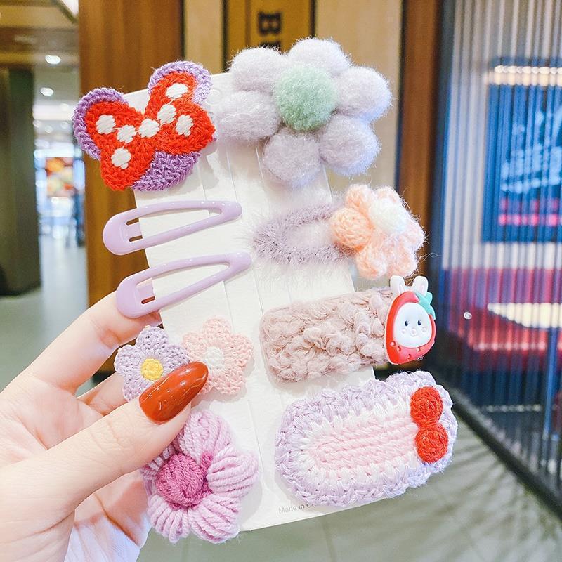Plush Hair Clips for Kids – Cute Bangs & Side Clips