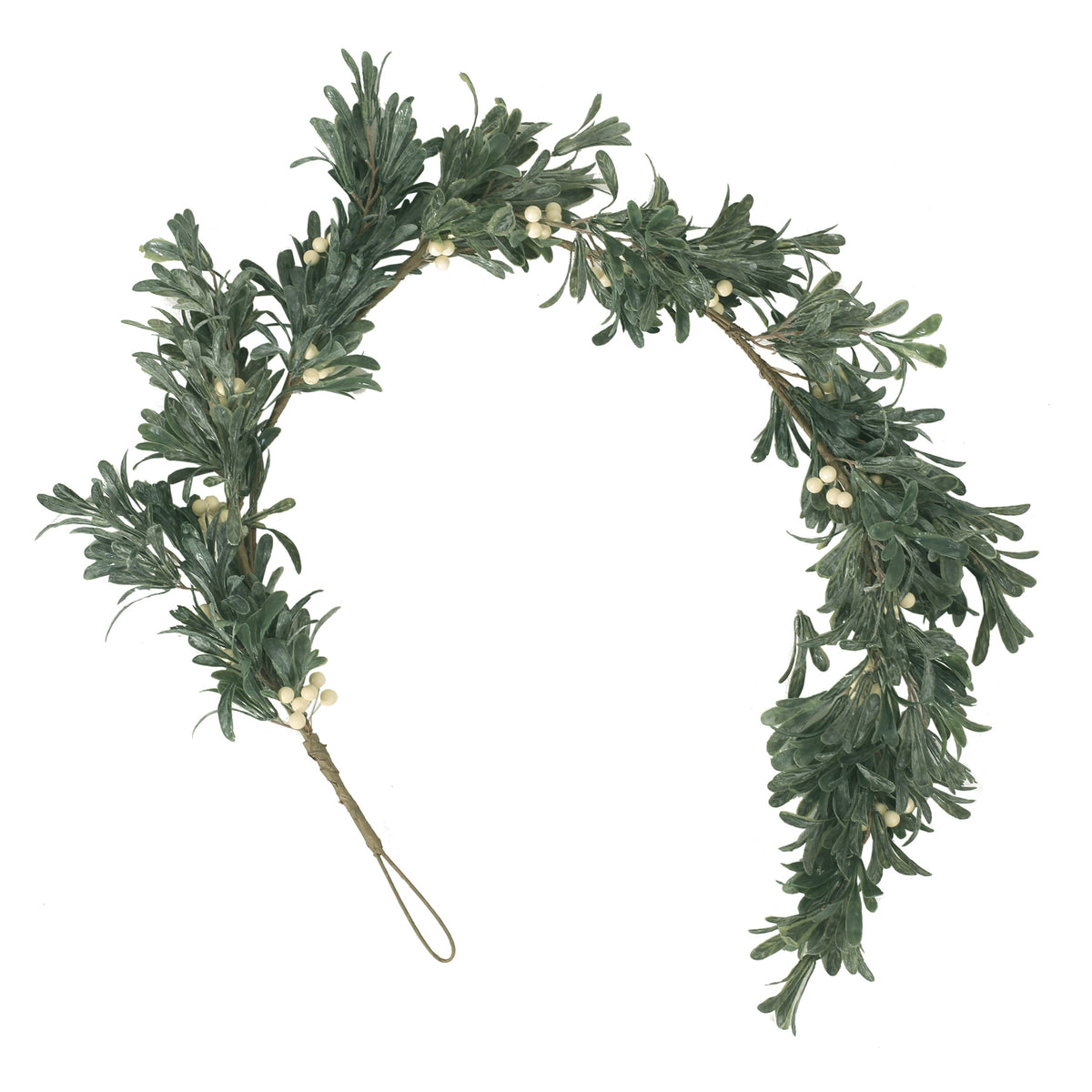54-Inch Snowberry Green Garland for Seasonal Decor