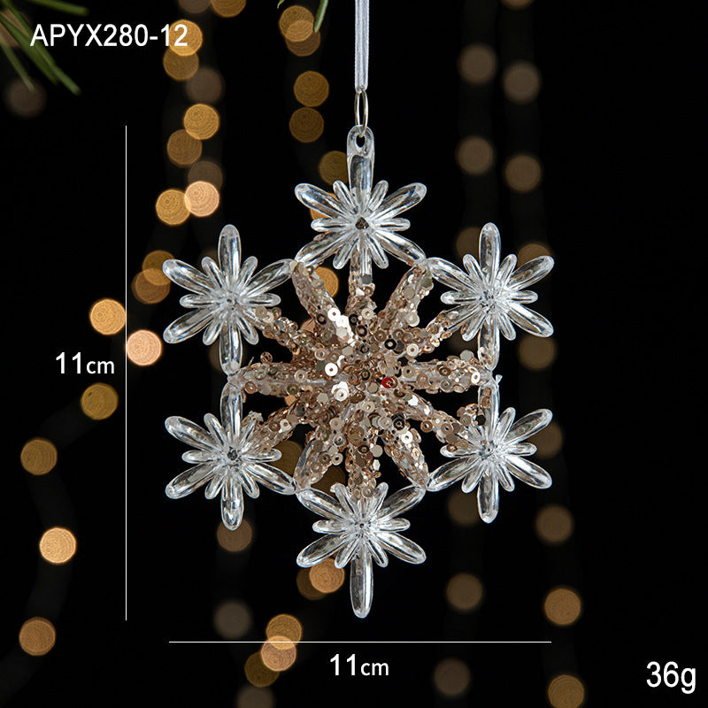 Acrylic Christmas Ornaments for Sparkling Tree Decor