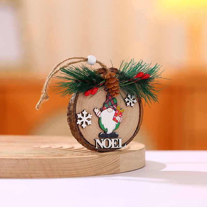 Wooden Christmas Ornaments for Rustic Holiday Decor