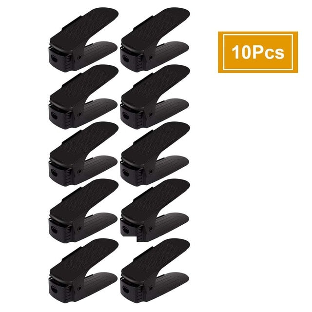 Adjustable Shoe Organizer That Doubles Closet Space