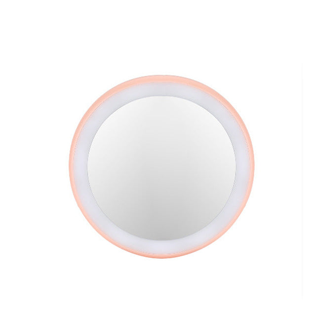 Round LED Makeup Mirror with 12 Lights — Flawless Makeup