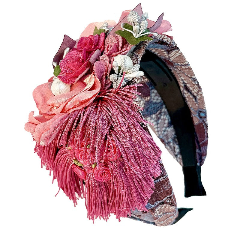 Handmade Flower Headband for Romantic Statement Style