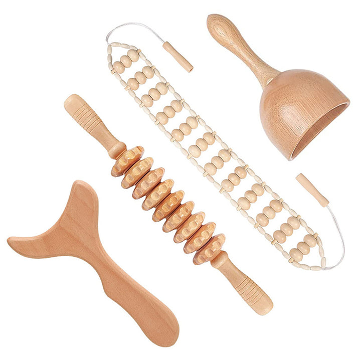 Wood Therapy Massage Tools Set — Hand-Crafted Meridian Release