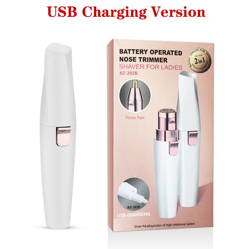 2-in-1 Eyebrow Trimmer for Precise Facial Touch-Ups