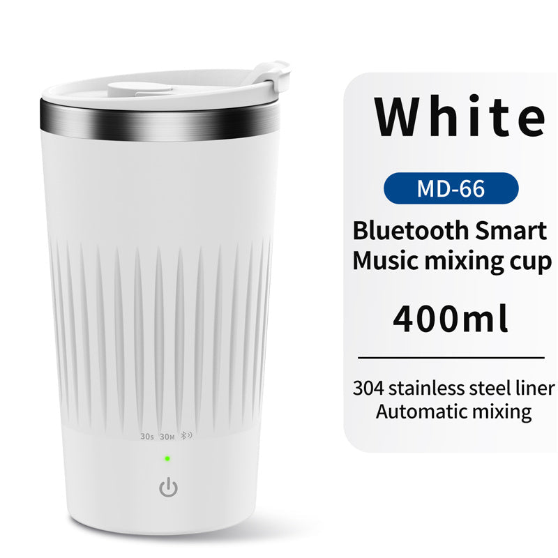 Self-Stirring Mug with Bluetooth Speaker for Milk Tea