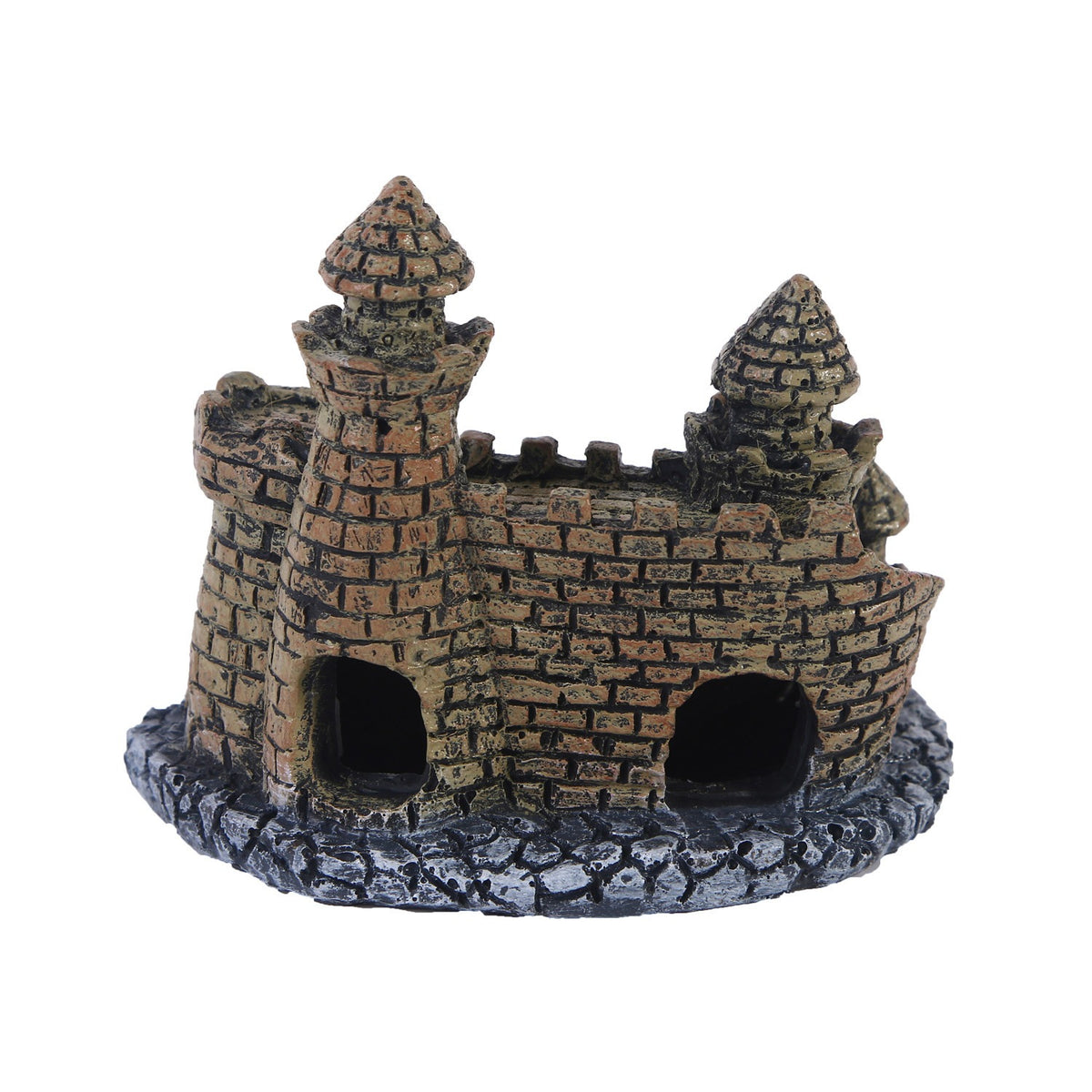 Castle Aquarium Ornament with Fish Hiding Caves for Tanks