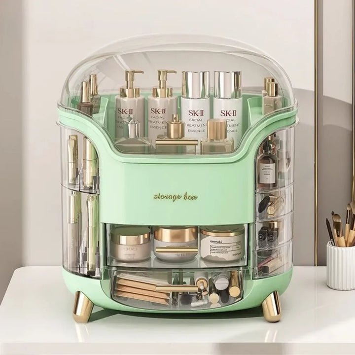 Acrylic Makeup Storage Box with Dustproof Dome Lid