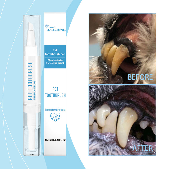 Pet Toothbrush Pen for Gentle Teeth & Fresh Breath