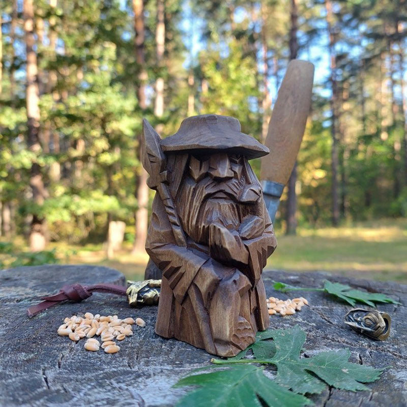 Norse God Figurines Set: Odin, Thor, Tyr & Ulfhednar