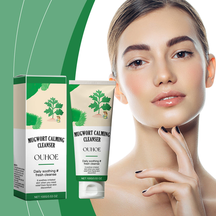 OUHOE Mugwort Calming Cleanser — Soothes & Balances in One