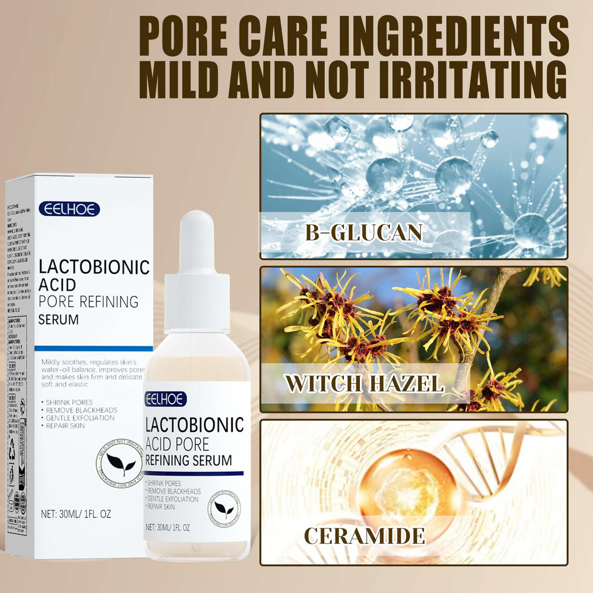 Lactosyl Acid Essence for Pores and Blackhead Control
