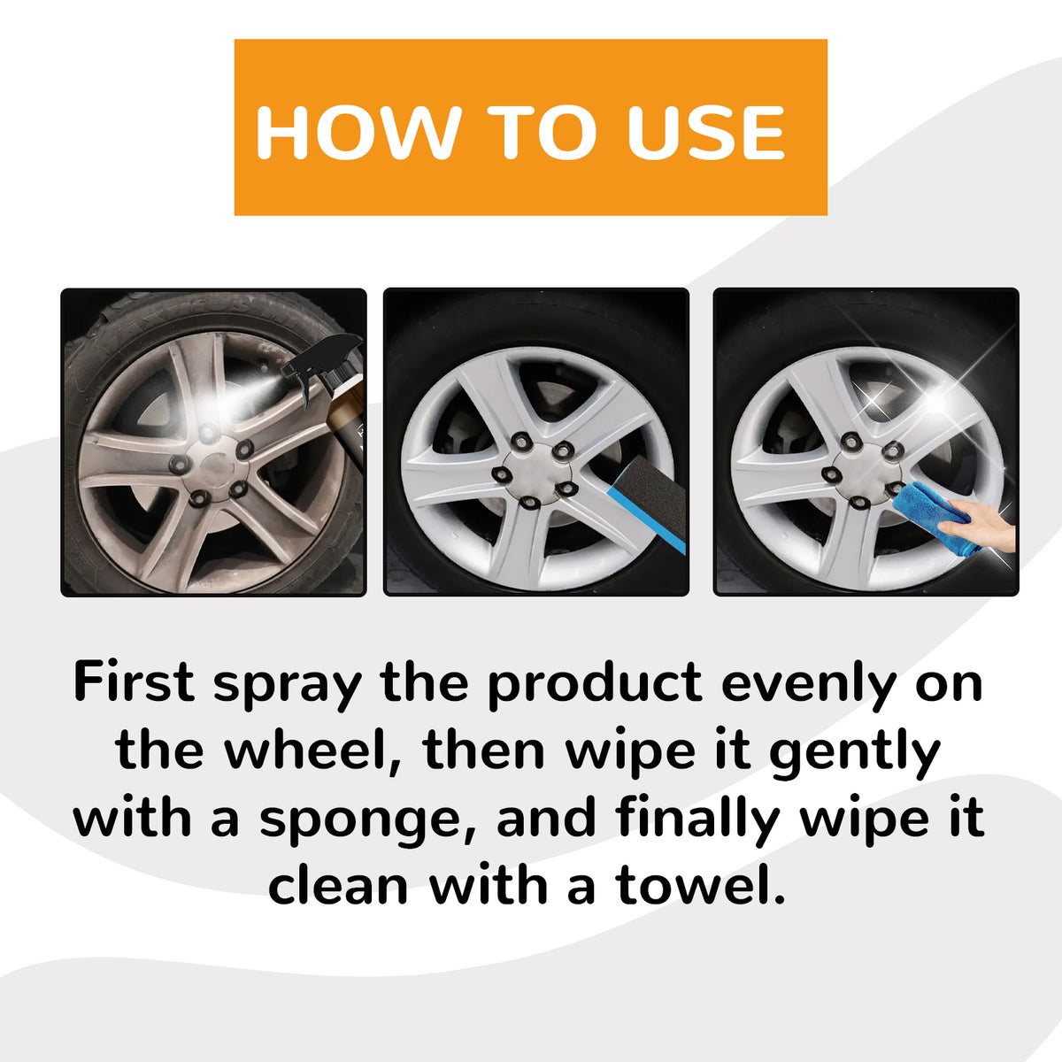 Non-Acid Wheel Cleaner for Brake Dust and Road Grime