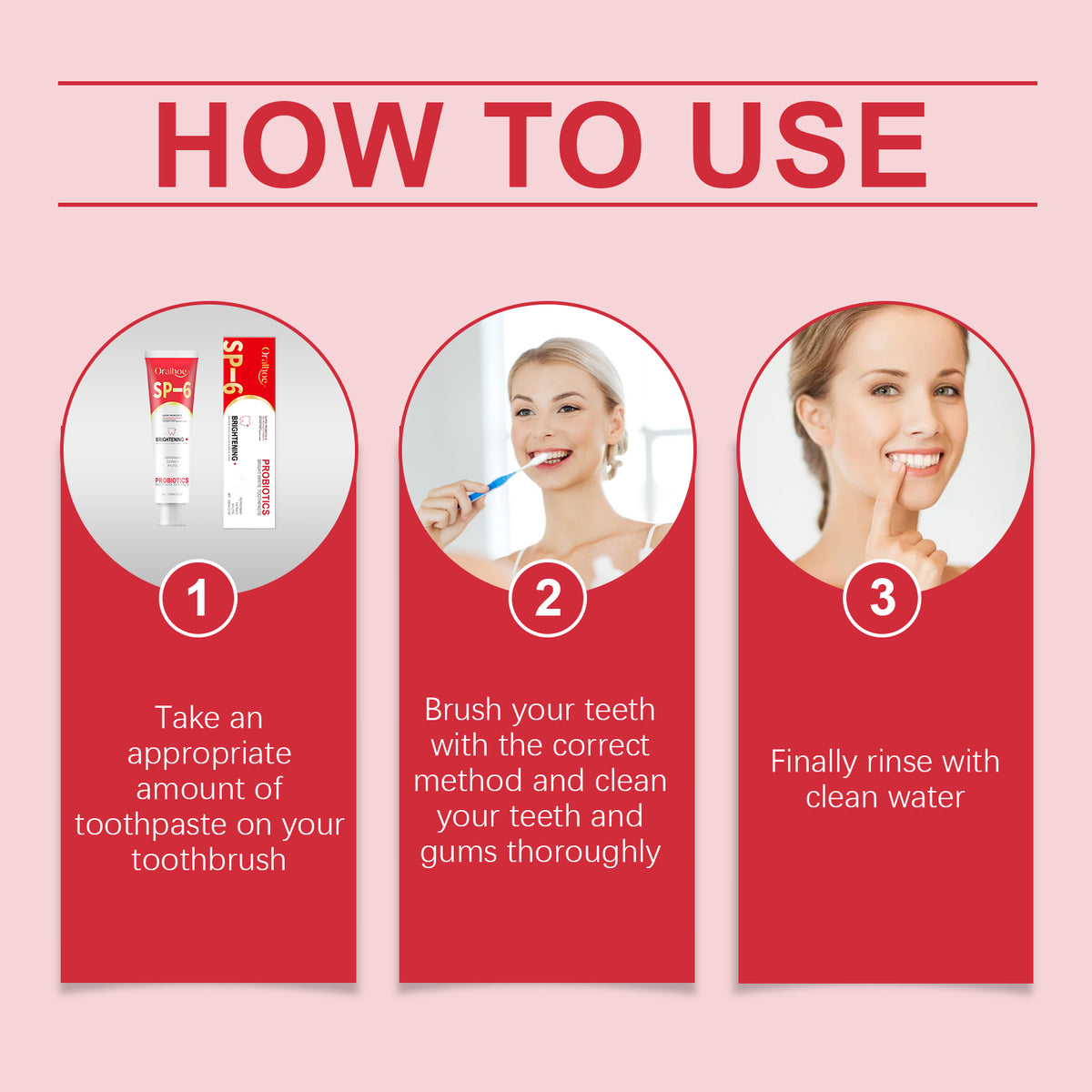 Probiotic Brightening Toothpaste for Daily Stain Care