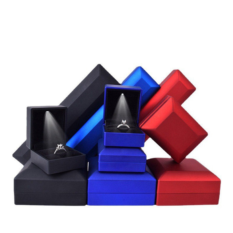 LED Jewelry Box With Built-In Light for Proposals & Gifts