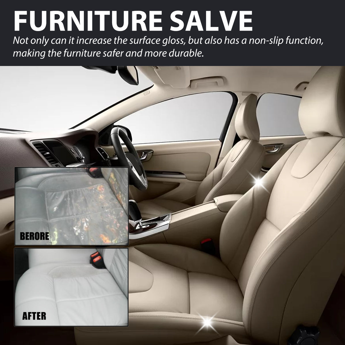 Leather Furniture Salve for Glossy, Safer Surfaces
