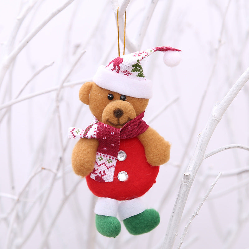 Plush Christmas Ornaments Set – 4 Festive Characters